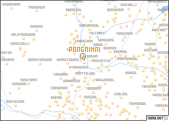 map of Pongnim-ni