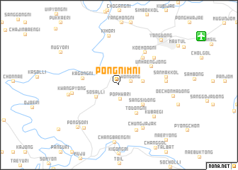 map of Pongnim-ni