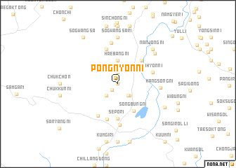 map of Pongnyŏn-ni