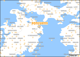 map of Pongsan-ni