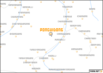 map of Pongŭi-dong