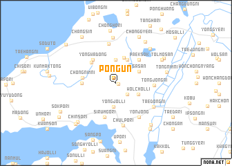 map of Pongŭn