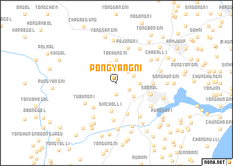 map of Pongyang-ni