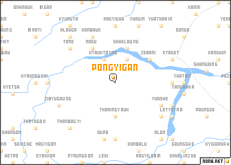 map of Pongyigan