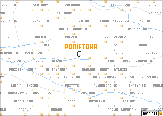 map of Poniatowa