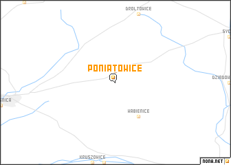 map of Poniatowice