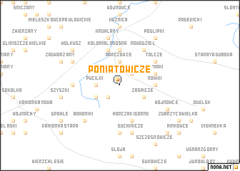 map of Poniatowicze