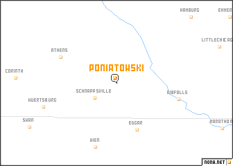 map of Poniatowski