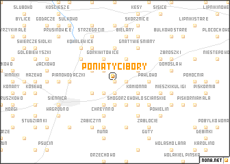 map of Poniaty Cibory