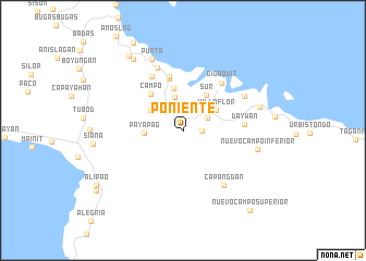 map of Poniente