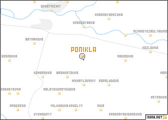 map of Ponikla