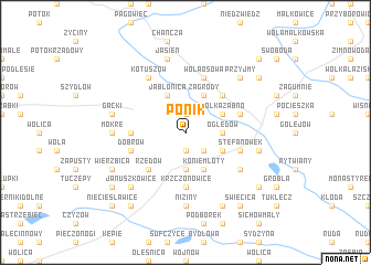 map of Ponik