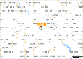 map of Ponin