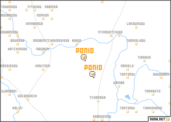 map of Ponio