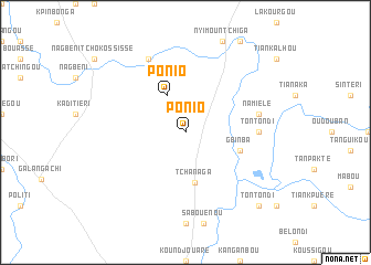 map of Ponio