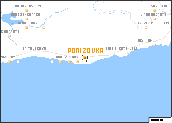 map of Ponizovka