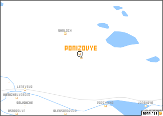 map of Ponizov\