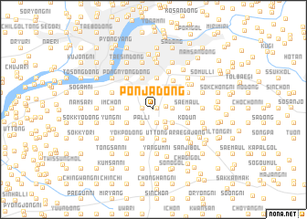 map of Pŏnja-dong