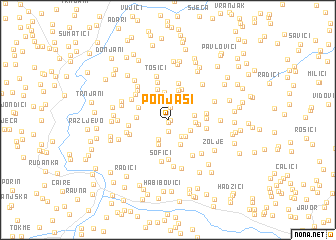 map of Ponjaši