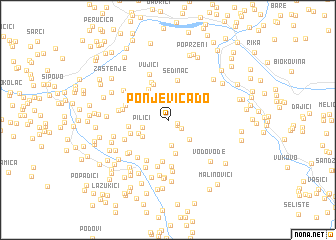 map of Ponjevića Do