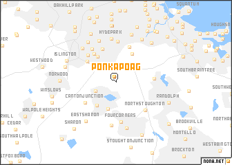map of Ponkapoag