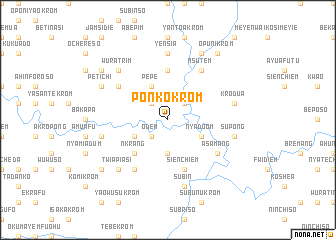 map of Ponkokrom