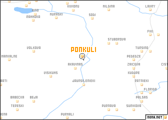 map of Ponkuļi