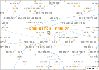 map of Ponlat-Taillebourg