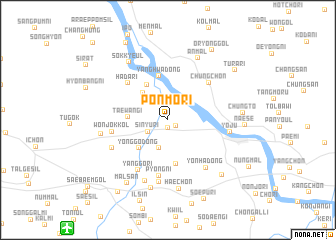 map of Pŏnmŏ-ri