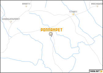 map of Ponnampet