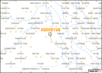 map of Ponnaywa