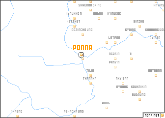 map of Ponna