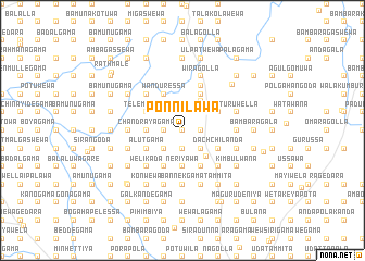 map of Ponnilawa