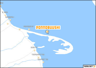 map of Ponnobuushi