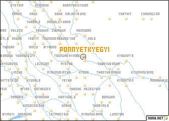 map of Ponnyetkyegyi