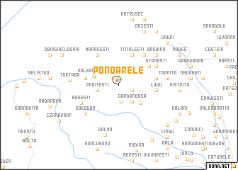 map of Ponoarele