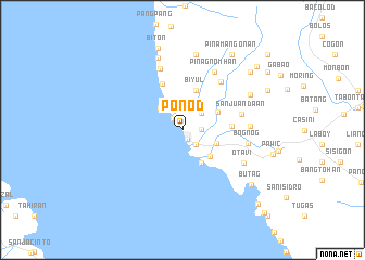 map of Ponod