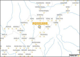 map of Ponogama