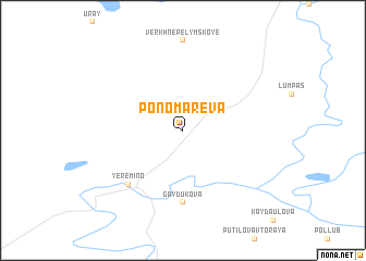 map of Ponomarëva