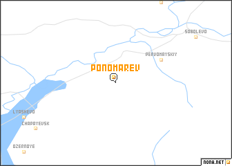 map of Ponomarëv