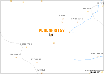 map of Ponomaritsy