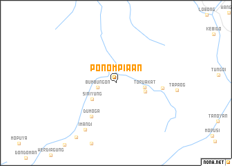 map of Ponompiaan