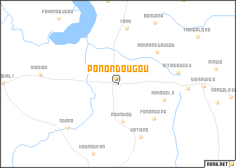 map of Ponondougou