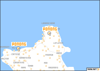 map of Ponong