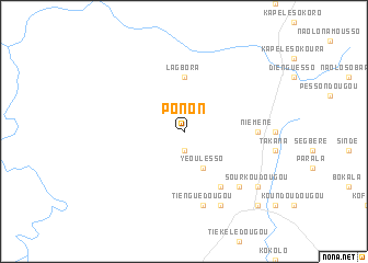 map of Ponon