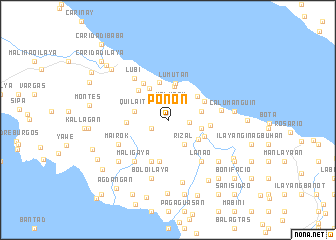 map of Ponon