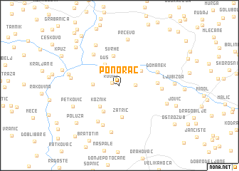 map of Ponorac