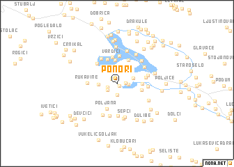 map of Ponori