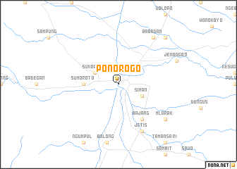 map of Ponorogo