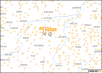 map of Ponor